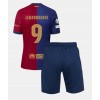 Barcelona Robert Lewandowski #9 Hjemmedraktsett Barn 2024-25 Kortermet (+ korte bukser)